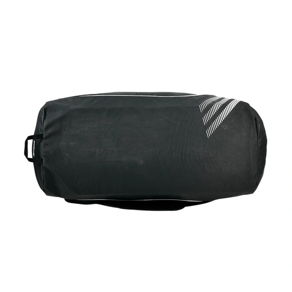 Vintage Adidas Black Large Duffle Duffel Travel Bag w/ Removable Shoulder Strap